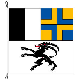 Fahne, Kanton eingesetzt Graubünden, 100 x 100 cm
