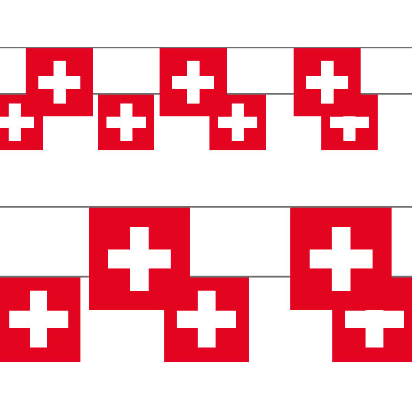 Schweizer Fahnenkette, 10 F&#228;hnli