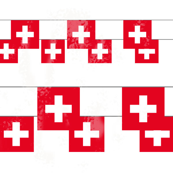 Catene die bandierine svizzere, 15 bandierine