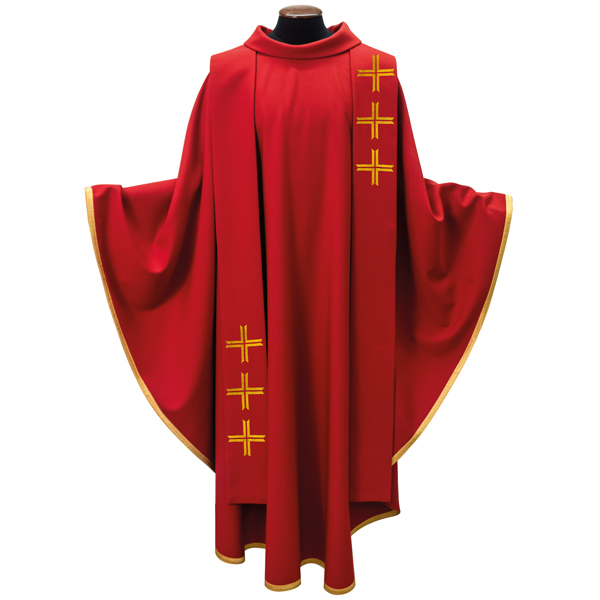 Chasubles, tisser &#224; la machine