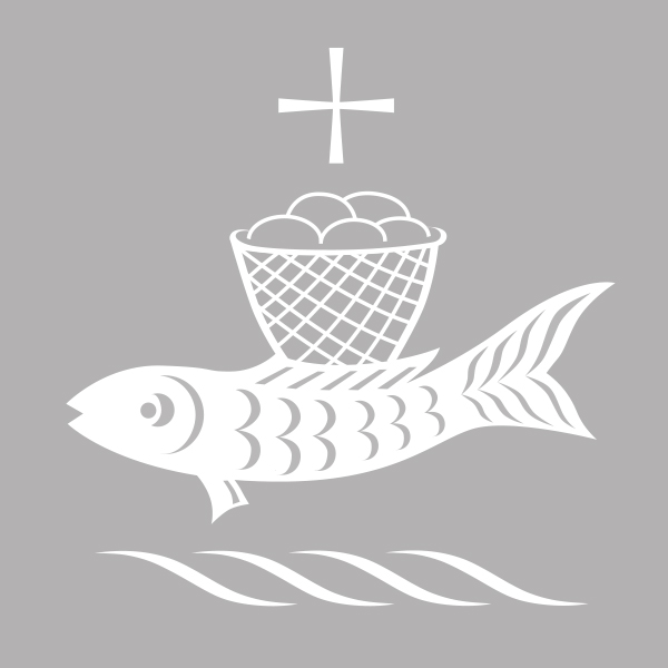 Palla mit eingewobenem Motiv FISCH 