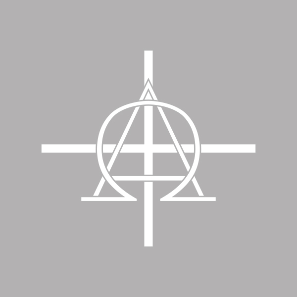 Palla mit eingewobenem Motiv ALPHA OMEGA