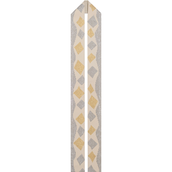 Stola, handgewoben, ca. 160 cm, Wolle-Seide