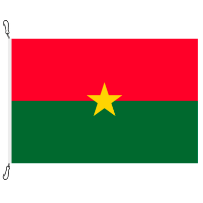 Fahne, Nation bedruckt, Burkina Faso, 100 x 150 cm