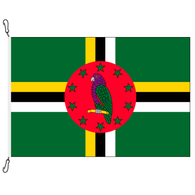 Fahne, Nation bedruckt, Dominica, 200 x 300 cm