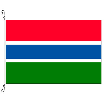 Fahne, Nation bedruckt, Gambia, 70 x 100 cm