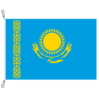 Fahne, Nation bedruckt, Kasachstan, 70 x 100 cm