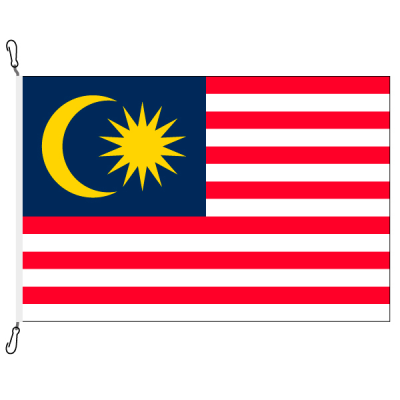 Fahne, Nation bedruckt, Malaysia, 70 x 100 cm
