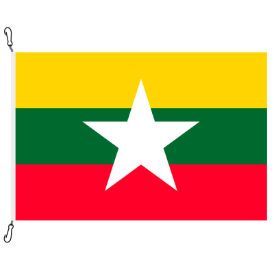 Fahne, Nation bedruckt, Myanmar, 150 x 225 cm