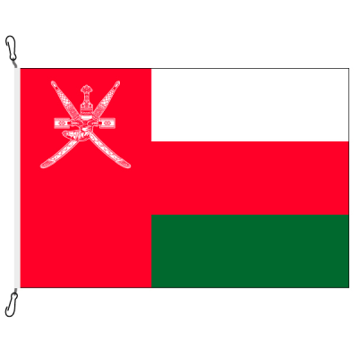 Fahne, Nation bedruckt, Oman, 70 x 100 cm