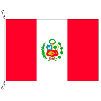 Fahne, Nation bedruckt, Peru, 70 x 100 cm