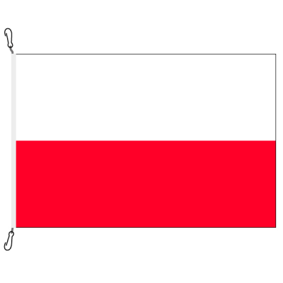 Fahne, Nation bedruckt, Polen, 70 x 100 cm
