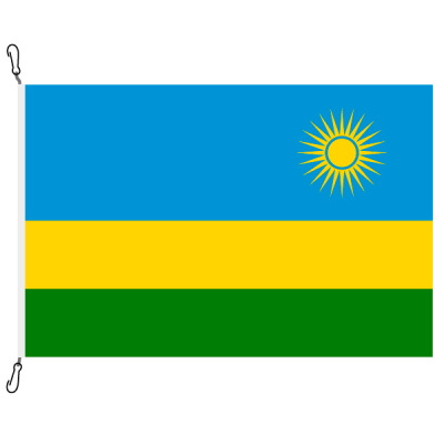 Fahne, Nation bedruckt, Ruanda, 70 x 100 cm