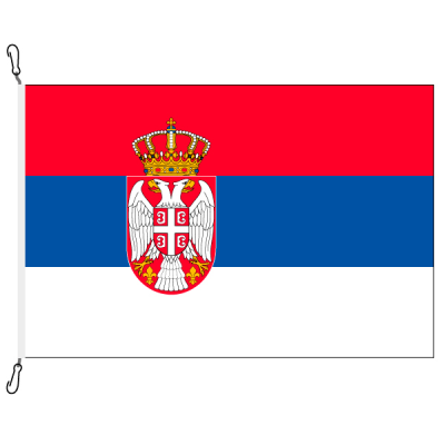 Fahne, Nation bedruckt, Serbien, 150 x 225 cm