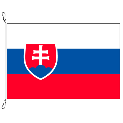 Fahne, Nation bedruckt, Slowakei, 70 x 100 cm