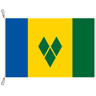 Fahne, Nation bedruckt, St. Vincent und die Grenadinen, 150 x 225 cm