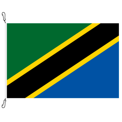 Fahne, Nation bedruckt, Tansania, 200 x 300 cm