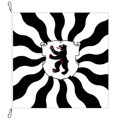 Fahne, geflammt, bedruckt Appenzell AI, 78 x 78 cm