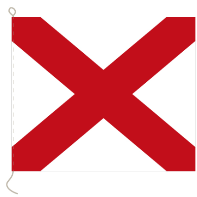 Flagge, Signal bedruckt V, 20 x 24 cm