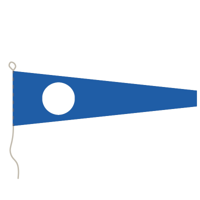 Flagge, Signal bedruckt Nr. 2, 20 x 24 cm