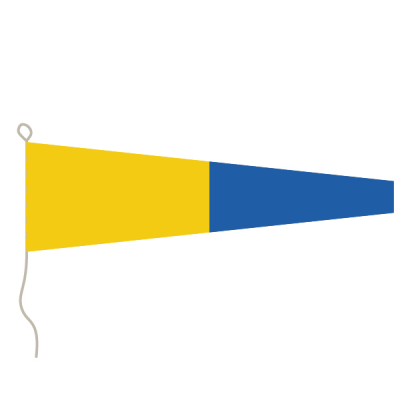 Flagge, Signal bedruckt Nr. 5, 30 x 36 cm