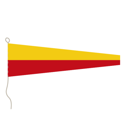 Flagge, Signal bedruckt Nr. 7, 30 x 36 cm