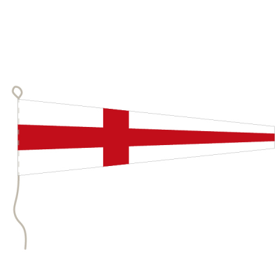 Flagge, Signal bedruckt Nr. 8, 30 x 36 cm