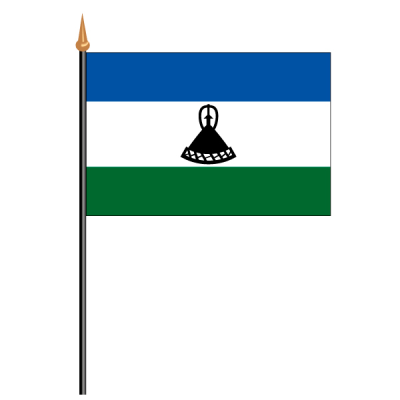 Tischf&#228;hnli, an PVC-Stab Lesotho, 10 x 15 cm