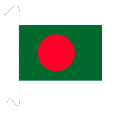 Tischfähnli, inkl.Kordel Bangladesch, 10 x 15 cm