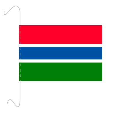 Tischf&#228;hnli, inkl.Kordel Gambia, 10 x 15 cm