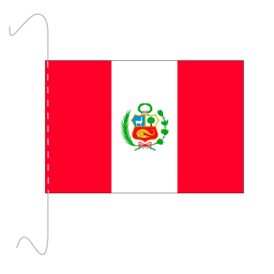 Tischfähnli, inkl.Kordel Peru, 10 x 15 cm