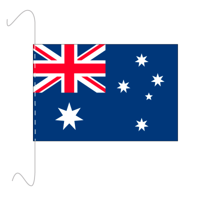 Tischfähnli, inkl.Kordel Australien, 15 x 22.5 cm
