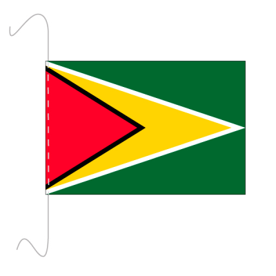 Tischf&#228;hnli, inkl.Kordel Guyana, 15 x 22.5 cm