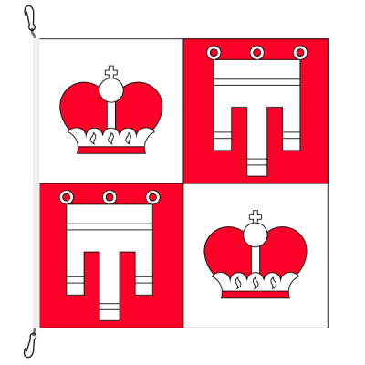 Drapeau de commune, imprim&amp;#233;,