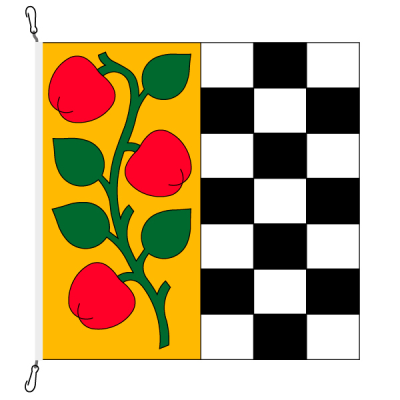 Gemeindefahne, bedruckt, Affoltern am Albis, 78 x 78 cm