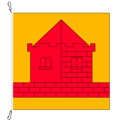 Gemeindefahne, bedruckt, Alberswil, 100 x 100 cm