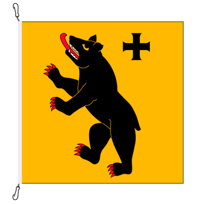 Gemeindefahne, bedruckt, Andermatt, 100 x 100 cm