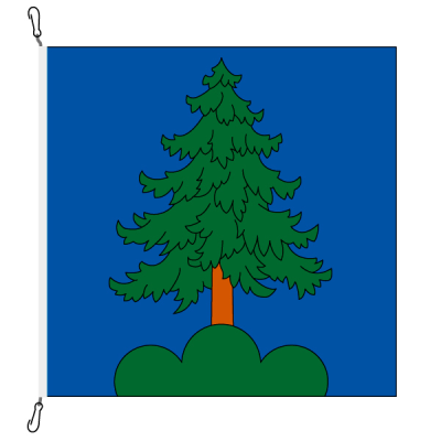 Gemeindefahne, bedruckt, Bellwald, 78 x 78 cm