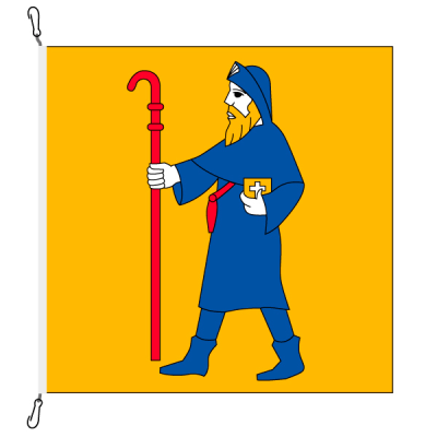 Gemeindefahne, bedruckt, Bever, 200 x 200 cm