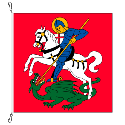 Gemeindefahne, bedruckt, Stein am Rhein, 120 x 120 cm