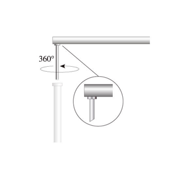 Ausleger f&#252;r Fahnenbreite 80 cm, &#216; 28 mm (OK Coop System)