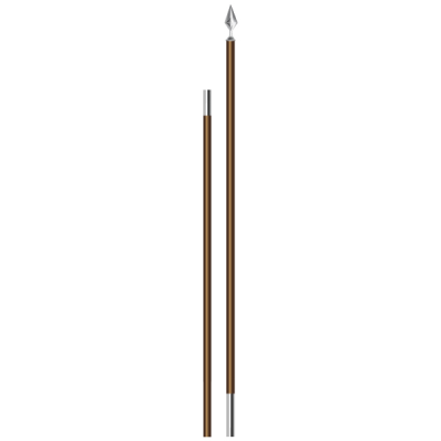 Tragstange mit Chromspitze, braun 300 cm, &#216; 30 mm