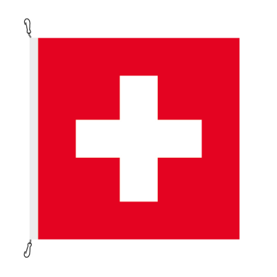 Fahne, bedruckt Schweiz, 120 x 120 cm