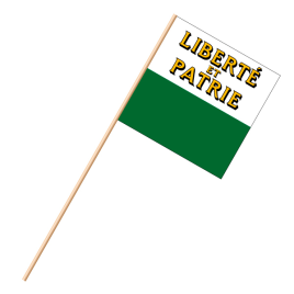 Drapeau, montés sur tige 90 cm