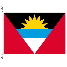 Fahne, Nation bedruckt, Antigua und Barbuda, 100 x 150 cm
