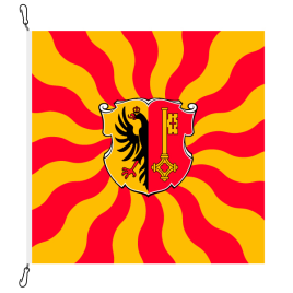 Drapeau, flamm&#233;, imprim&#233;