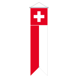 Flagge, bedruckt Schweiz, 78 x 300 cm,