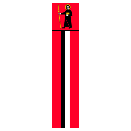 Drapeau vertical, canton imprim&#233;