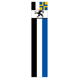 Drapeau vertical, canton imprim&#233;