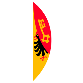 Drapeau vertical, arqu&#233; imprim&#233;,